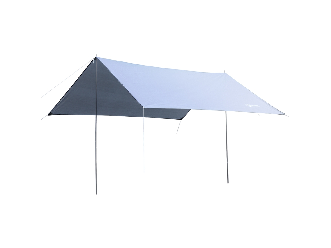 Toldo Portátil 3x3 M. Toldo Impermeável com Sombra Solar para Acampamento. e Beach. Branco Ge