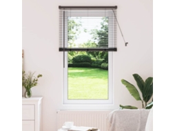 Vidaxl Persianas Venecianas Manual Preto 130 X 70 Cm Alumínio