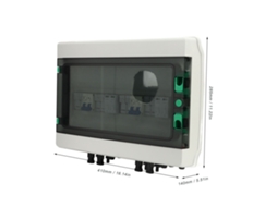 Laxiscreed Caixa Combinadora Fotovoltaica 4 Entradas, 2 Saídas, Dc 1000v Para Painéis Solares