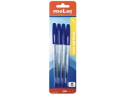 Esferográfica MOLIN Cristal Ponta Média 1 mm (Tinta Azul)