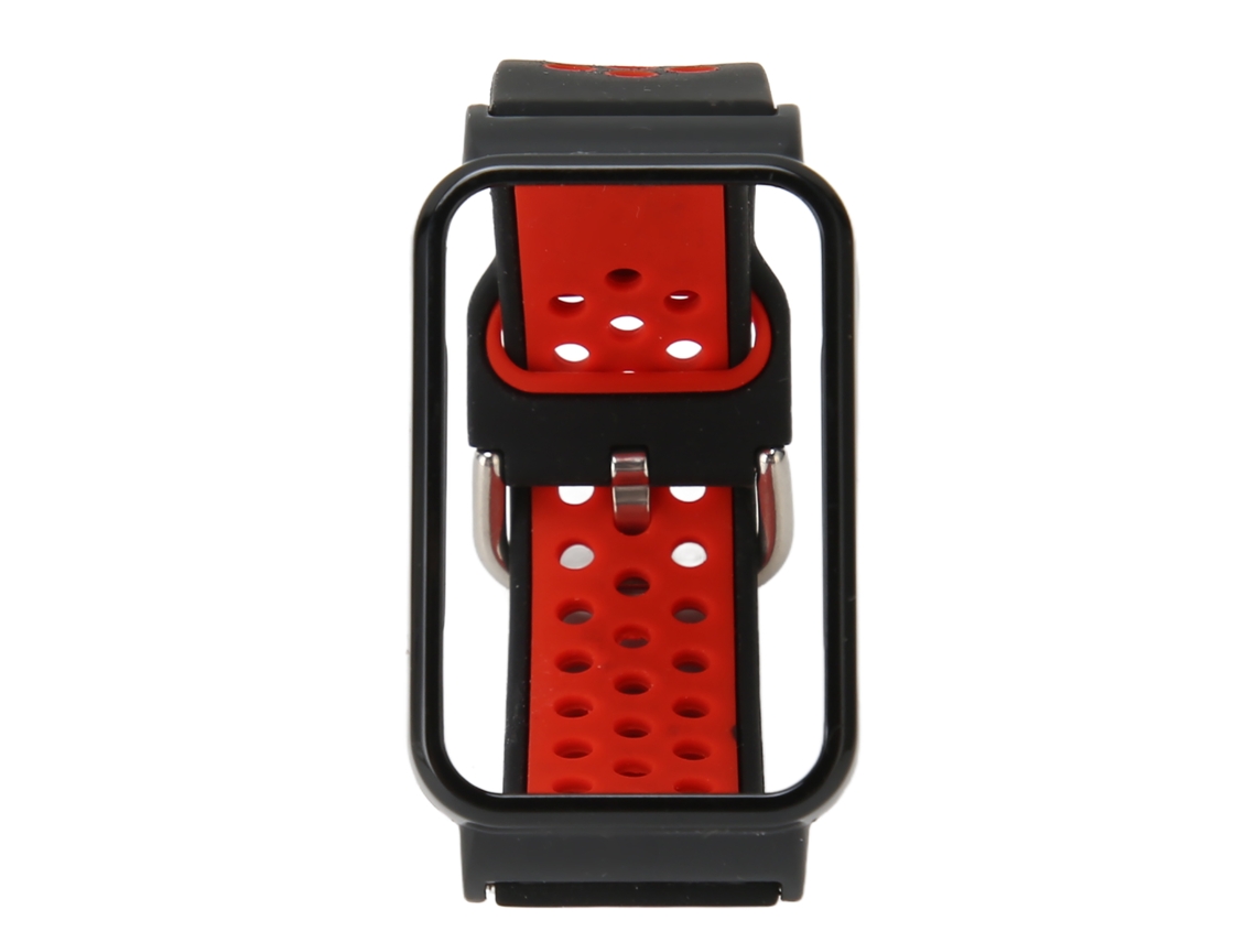 Cinto de Relógio de Silicone com Capa Bumper para Mi Band 7 Pro