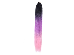Extensão De Cabelo Trança Punk Gradiente Sujo 24 Polegadas Fibra Química Tricotado À Mão 1b
