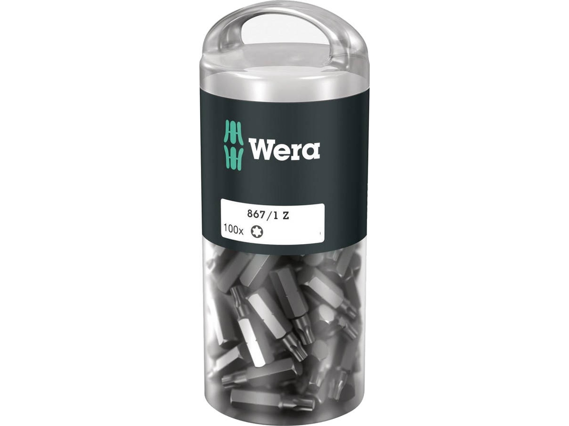 Conjunto de Pontas de Aparafusar WERA 05072446001 (100 peças)