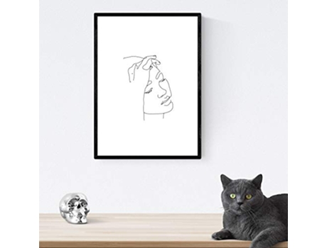 Póster NACNIC Desenhos e Esboços de Uma Linha (A4)