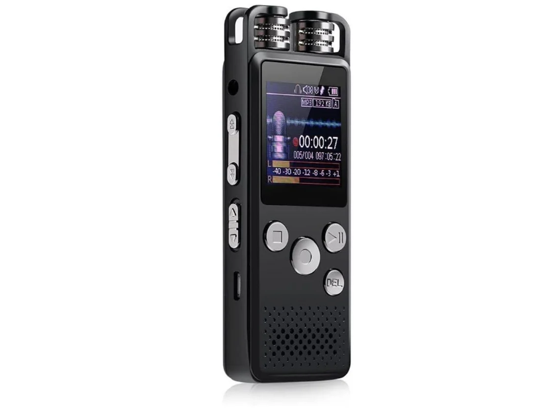Gravador De Áudio Digital Ativado Por Voz Profissional Usb Pen Recording Pcm Support Tf Card Yizhood (preto)