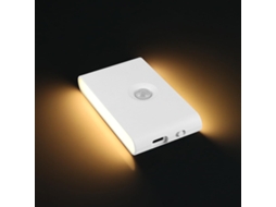 Luz Noturna com Sensor de Movimento e Crepúsculo, Recarregável, 3000k Branco Quente com Iluminação Lateral para Escadas, Ideal para Quartos BRILVIBERA