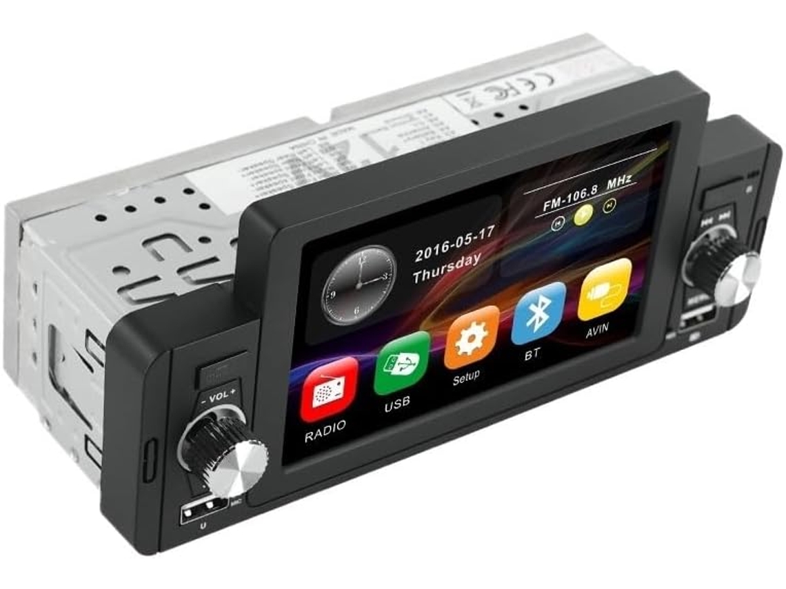 Reprodutor Multimídia Inteligente com Tela Hd Universal de 5 Polegadas, 1 Din SFUSHOS
