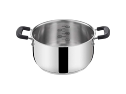 Casserola Haute Lagostina Pratique 20 Cm Aço 18/10 Indução Cinza