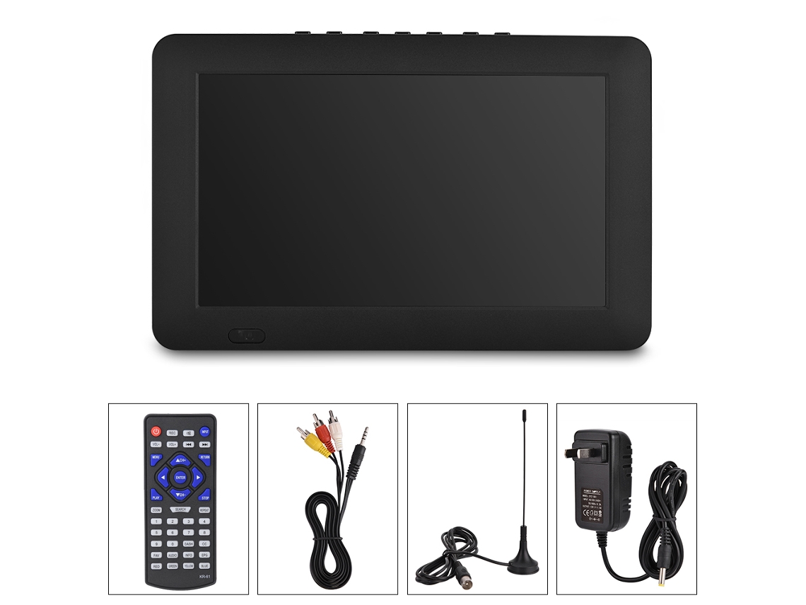 Tv Portátil 10.1 Polegadas Reprodutor Digital E Analógico
