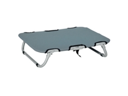 Cama Dobrável Cães Aço Tecido Oxford Interno Externo 59x46x15cm Cinza