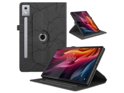 Capa Para Tablet Lurelia, Compatível Com Lenovo M11 Pu Leather Folio Folding Stand Cover, Preto, Couro Sintético, Suporte Para Caneta