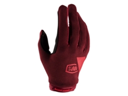 Luvas Ridecamp Vermelho M Mulher 100PERCENT