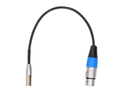 Aetheria cabo de Áudio 3pin Mini Xlr Macho para Xlr Fêmea 30cm com Blindagem Dupla