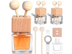 Conjunto de 4 Frascos Difusores de Vidro de 8 Ml À Prova De Vazamentos, Herméticos, Formato Clássico.