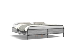 Estrutura de Cama 200x200 Cm Derivados Madeira/metal MAISON EXCLUSIVE