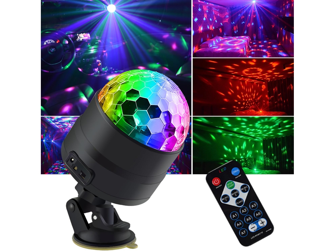 Luz De Discoteca Para Festa, Luz De Discoteca, Mini Luz De Palco Led Colorida, Ativada Por Som, Automática