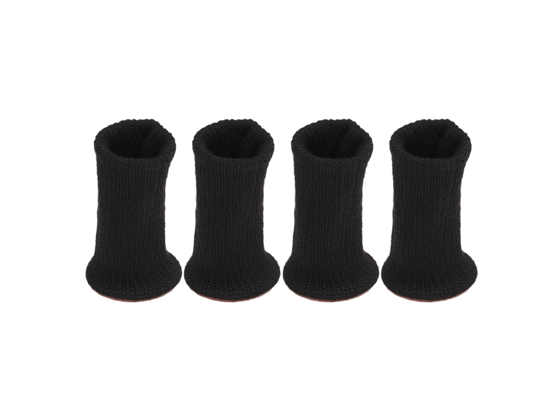 4 Peças De Base Para Pernas De Móveis Anti-deslizantes E Anti-ruídos, Protetores De Pisos Para Pernas De Cadeira Preto