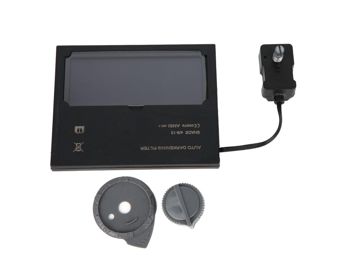 Lente de Escurecimento Automático Solar para Capacete de Solda, Proteção Ocular e Facial, com Bateria CR2450 | S/MARCA