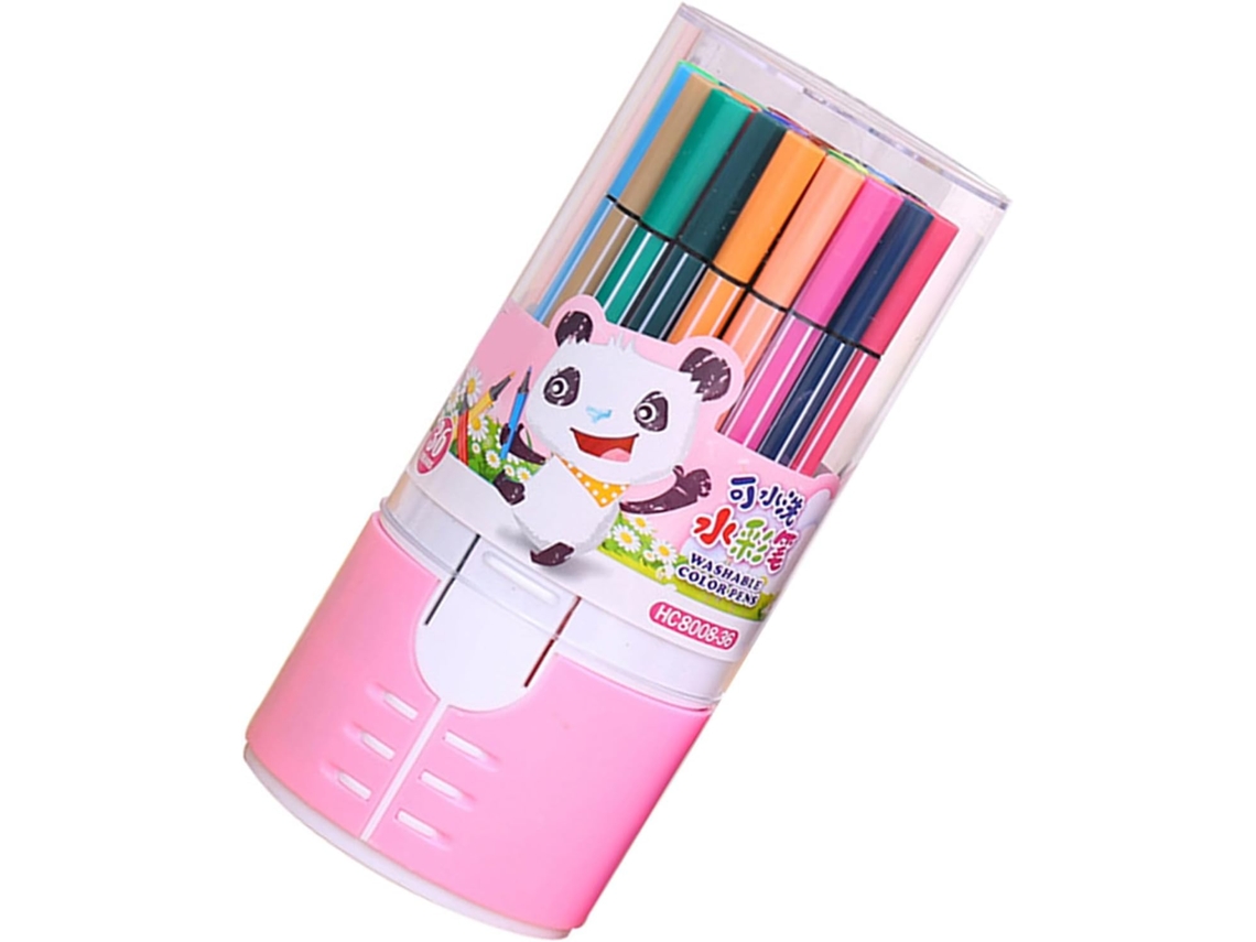 Conjunto Hohopeti Com 24 Pincéis De Aquarela Laváveis Para Crianças E
