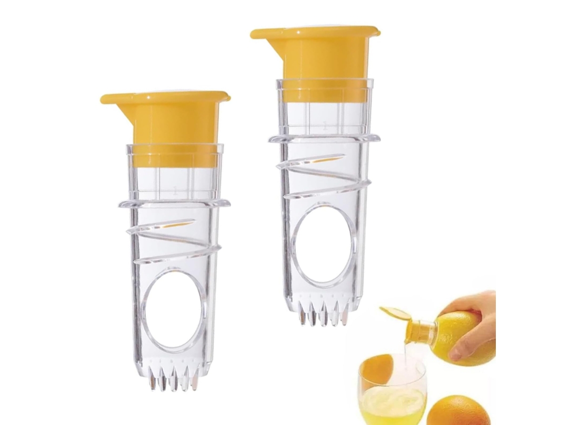 Pack 2 Espremedores Limão Manual Tampa Ideal Cocktails | S/MARCA