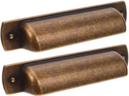 Conjunto De 2 Puxadores Vintage Em Liga Zinco Para Armários E Gavetas Da Healeved, Fácil Instalação E Design Durável