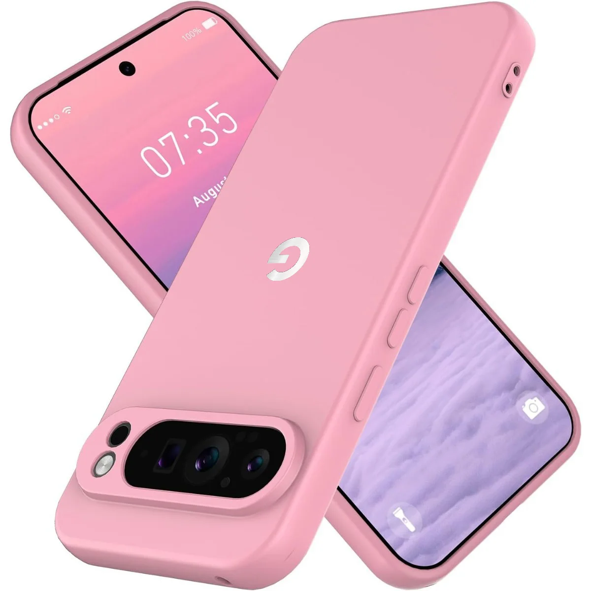 (rosa, Pixel 7) Capa De Celular De Silicone Macio De Alta Qualidade, Resistente A Quedas E Impactos, Ideal Para A Pele.