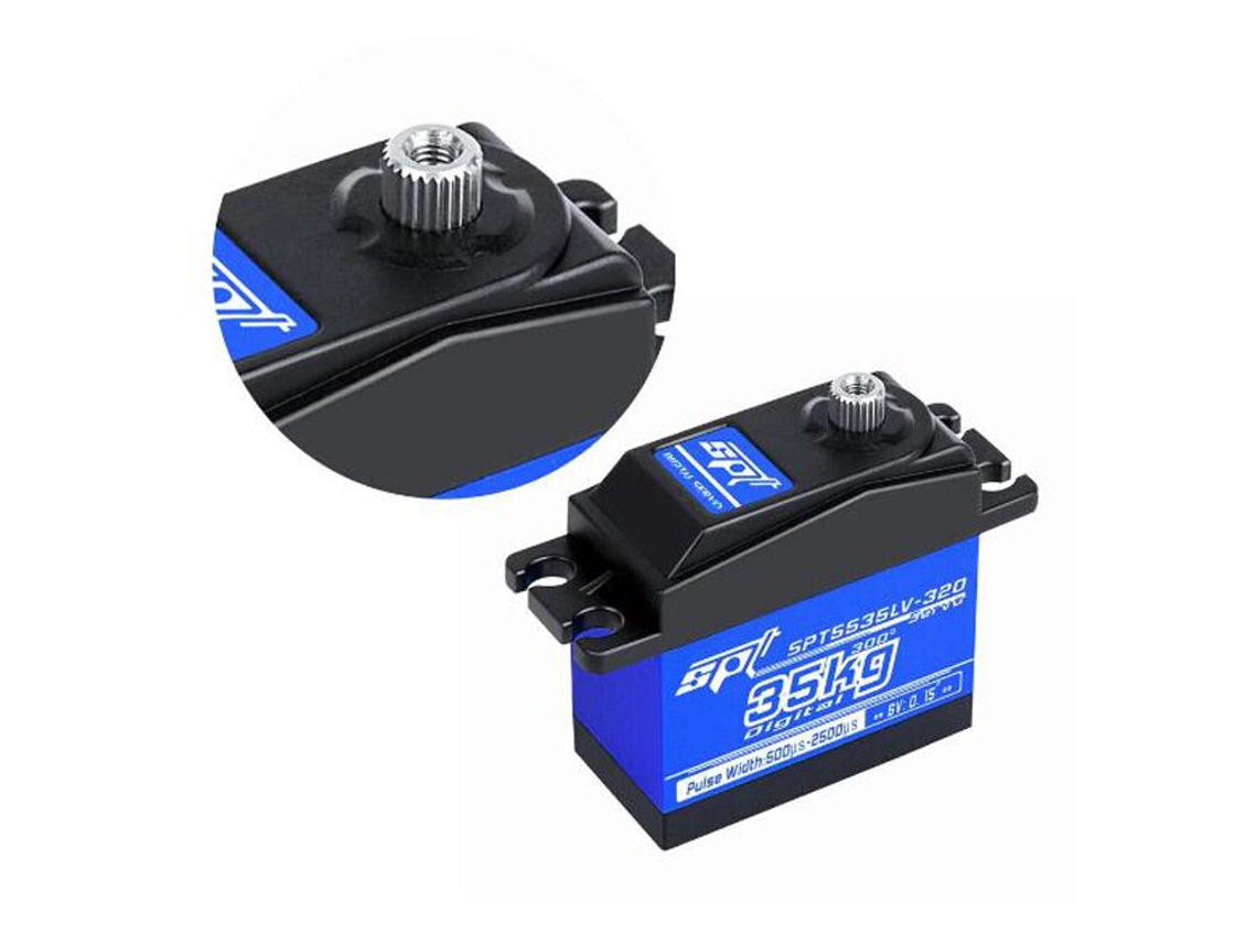 Servo Digital de Alta Velocidade e Binário Spt5535lv 320 / 35kg 300 À Prova de Água para Automóveis e Robôs Rc MDUG