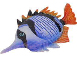 Inoomp Enfeite de Parede em Ferro em Formato de Peixe, Decoração para Uso Interno e Externo, Robusto E, Lindo Motivo de CHABERLU