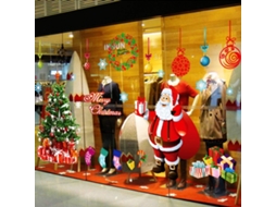 Adesivos De Janela Para Decoração De Natal, Papai Noel, Adesivos De Janela Diy Com Papai Noel E S Aquaforge