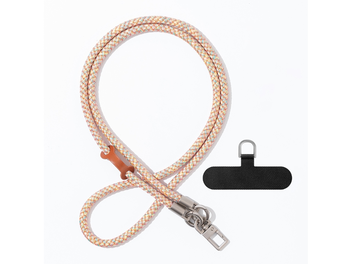 Lurelia Cordão Para Telemóvel Ajustável Transversal Trançado 120 Cm Poliéster Anti-perda