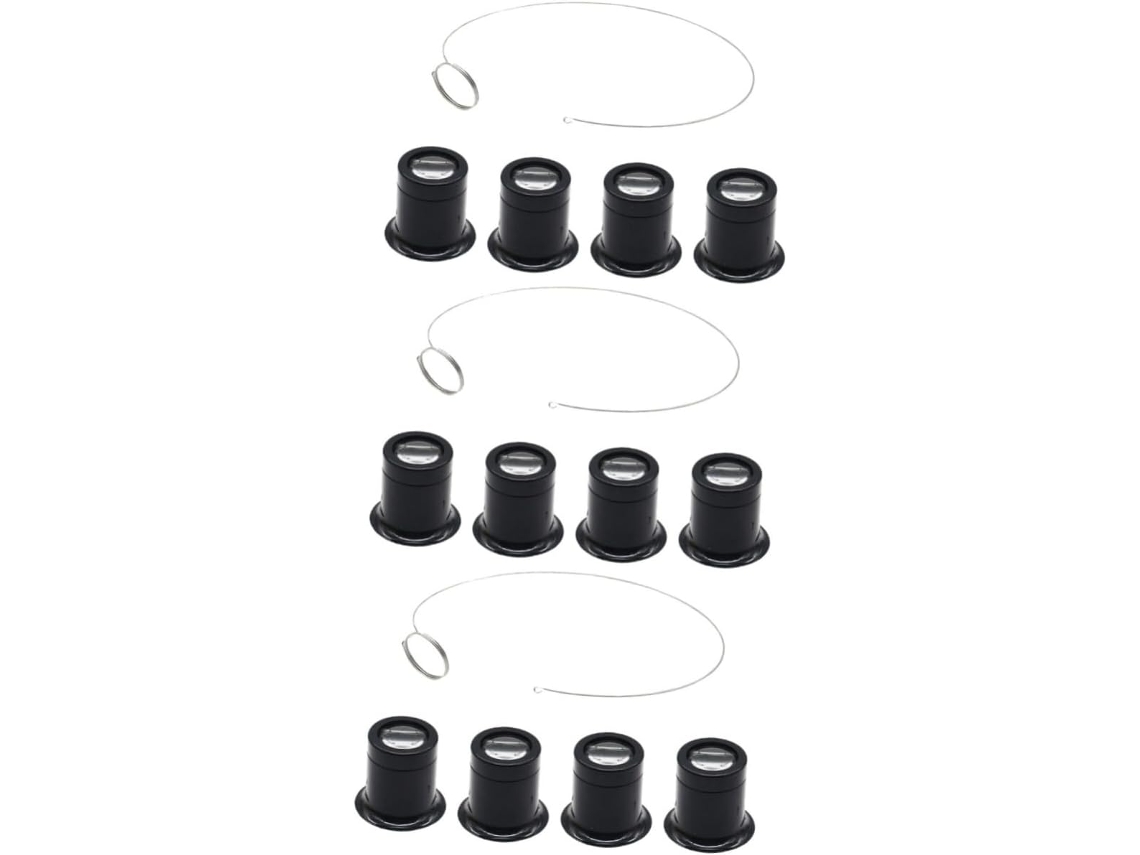 De Lupa Para Reparo De Relógios Nuobesty Com Anel, 3 Peças, Ferramenta Prática Para Relojoeiros E