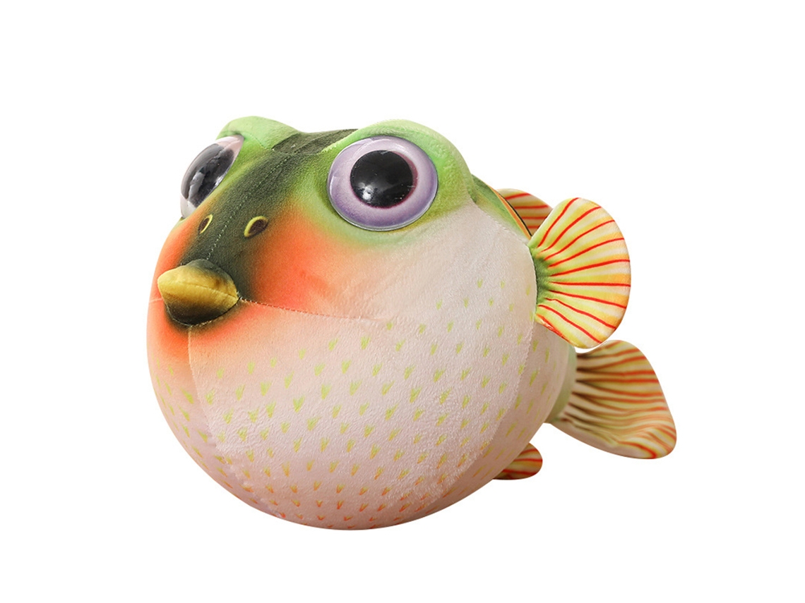 Mali boneca de Pelúcia Peixe Blowfish Cute Soft Stuffed Animal Presente Decorativo 26cm