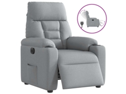 Electric Recliner Chair, Electric Recliner Chairs Vidaxl Cinzeto Tecido