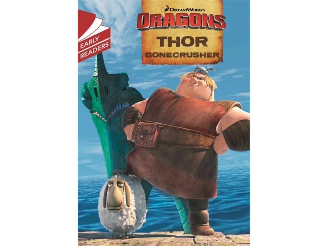 Livro Dragons Thor Bonecrusher de Dreamworks (Inglês)