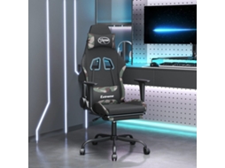 Vidaxl Cadeira De Gaming Com Apoio De Pés Tecido Preto E Camuflagem