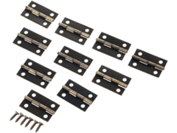 Conjunto De 10 Dobradiças Para Móveis, 24x 16mm, Para Armários, Gavetas E Portas, Em Bronze Antigo Dourado, Com
