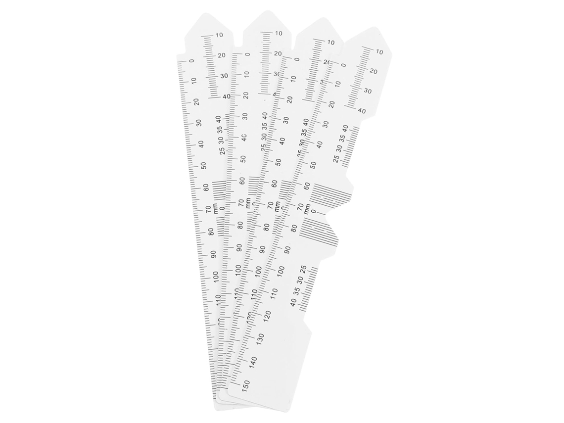 Lurelia Régua Pupilar 4 Peças Em Pvc Com Portátil E Leve Para Ótica
