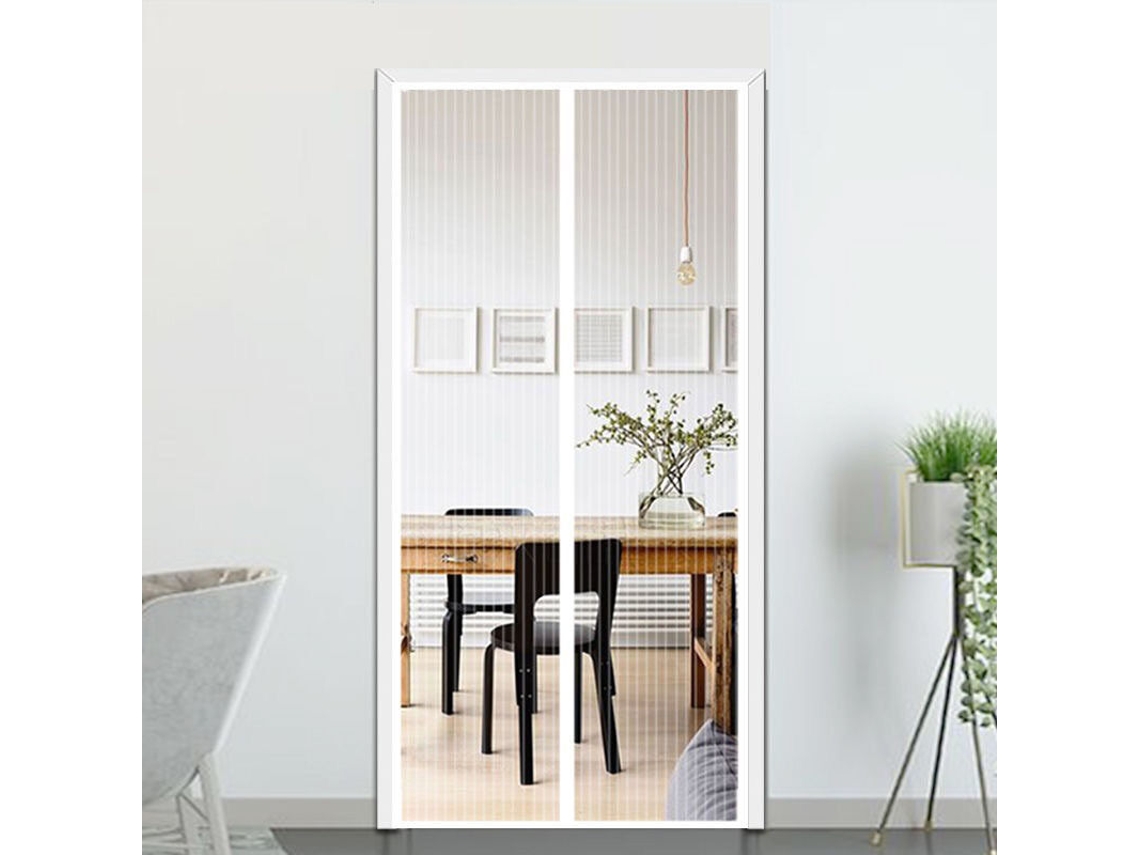 Mosquiteiro Para Portas 210 X 100 Cm, Cortina Magnética Avançada Contra Insetos Para Porta De Varanda, Porão, Porta De Pátio, Kit De Instalação Comple