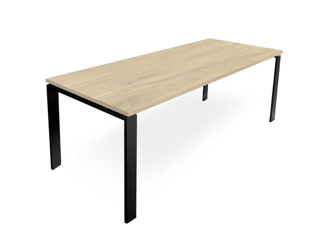 Mesa de quadro aberto. 140x80cm. Carvalho. OFILIKE
