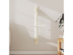 Vidaxl Árvore De Parede C/ Poste Arranhador 85,5 Cm Creme