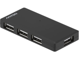 Hub MITSAI H100 Slim (Outlet Caixa Aberta - USB 2.0 - 4 Portas - Preto)