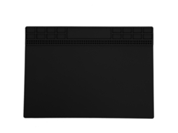 Tapete De Reparación De Silicona Magnético Resistente Ao Calor Para Estação De Soldadura E Ferramentas 350x250x4mm Preto