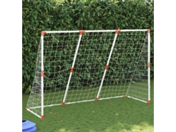 Vidaxl Baliza Futebol Infantil C/ Bolas 2 Em 1 184x64x124 Branco