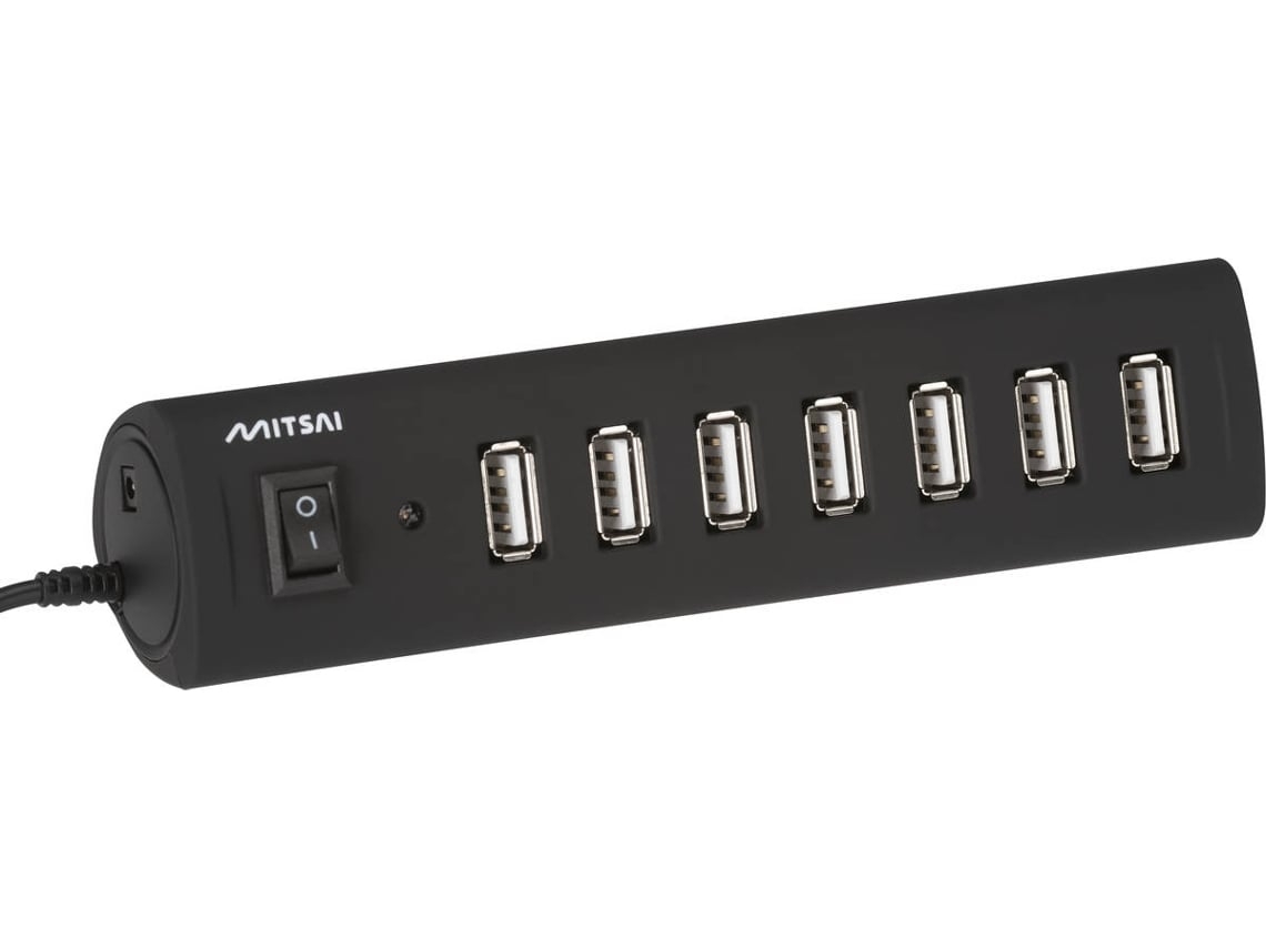Hub MITSAI H500 (Outlet Caixa Aberta - USB 2.0 - 7 Portas - Preto)