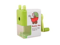 Apontador de lápis manual em miniatura, muito fofo, para alunos do ensino fundamental e médio.