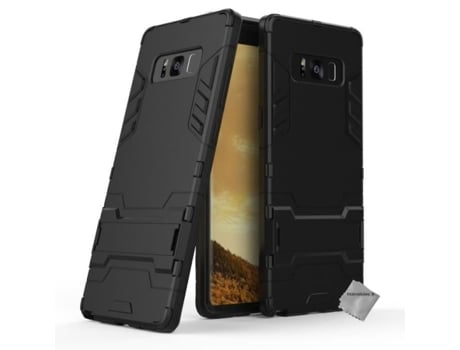 Capa Filme Note Para Samsung Htdmobiles Tecido Anti-choque Rígida Preto