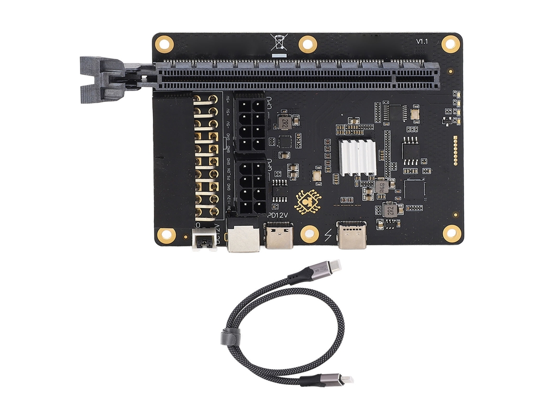 Dock Station De Gpu Externo Pcie X16 Tipo C Usb4 Extensão De Placa De Vídeo Para Pc Laptop Gaming