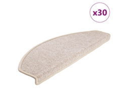 Vidaxl Tapetes De Escada 30 Peças 65x24x4 Cm Cinza-claro Semicircular Grande