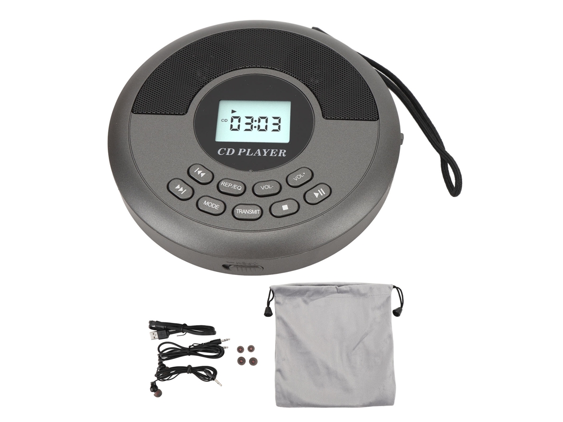 Reprodutor De Cd Portátil Com Usb E Bt