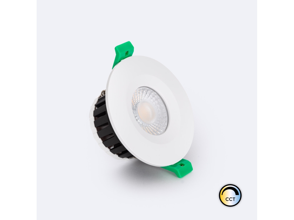 Downlight Led 5-8W Circular Antifogo 4Cct Neutro-Frio Regulável Ip65 Corte Ø65 Mm LEDKIA